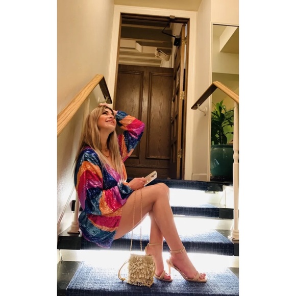 SMYM | Sequin Stripe Dress. - Picture 3 of 12